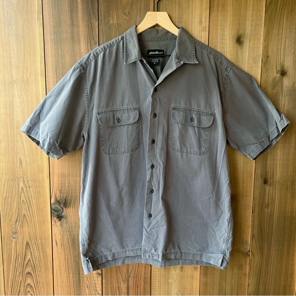 Eddie Bauer Sunwashed Canvas Short Sleeve Shirt